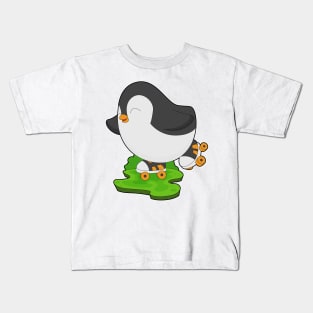 Penguin Inline skating Roller skates Kids T-Shirt